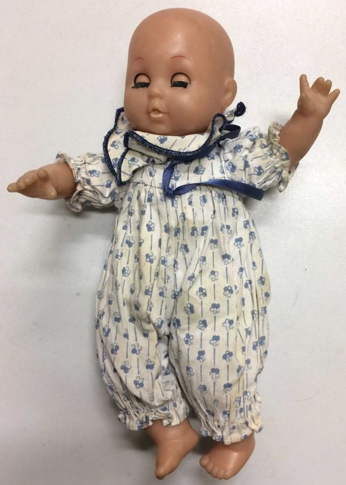 Papusa bebelus, albastru-violet, de colectie