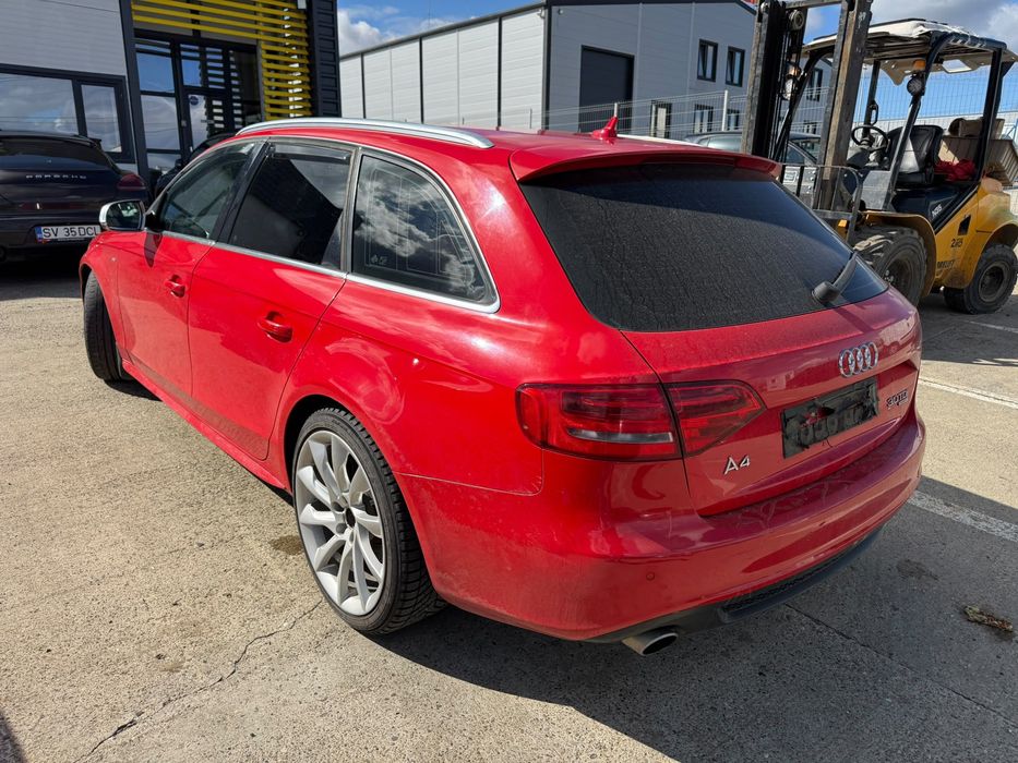 Dezmembrez Audi a4 b8 sline break 2009 rosu LZ3M 3.0 tdi CCWA quattro faruri bixenon