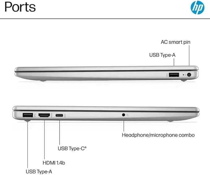 HP Laptop 15.6" FHD IPS Intel Core i3-N305 DDR4 8GB SSD 256GB Blue Win