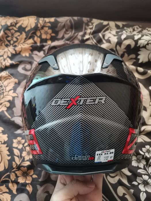 Карбонова Каска за мотор Dexter Cronos Carbon - Domin 8