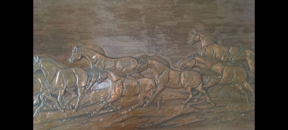 Tablou foiță de cupru pe pal 133x47 cm