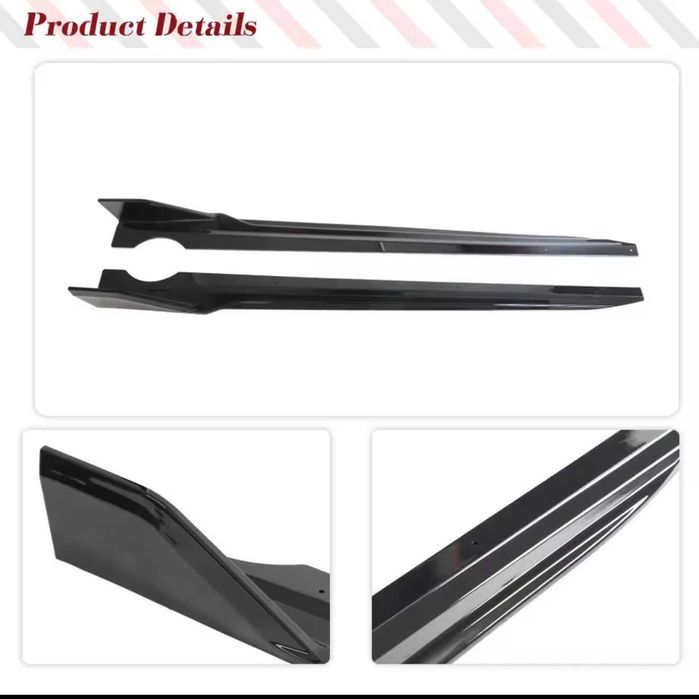 Prelungire praguri laterale BMW X5 G05 2019+, Negru Lucios