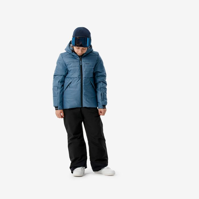 Geacă călduroasă schi 100 Warm Albastru - produs resigilat Decathlon