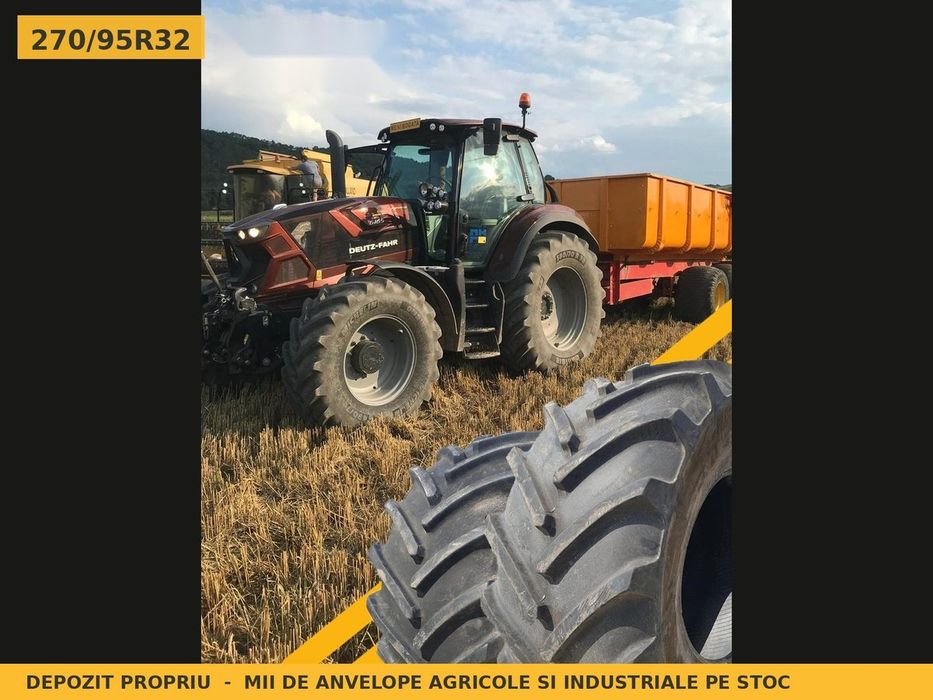Cauciucuri Anvelope 270/95R32 270/95 R32 270/95-32 11.2R32 2709532 Taurus Prasitoare Tractor Roti Inguste Utilaje Agricole SH Second Hand LIVRARE