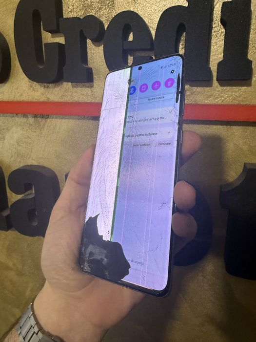 Samsung Galaxy S20 Plus S20+ Spart Fisurat Defect Placa Buna Testat