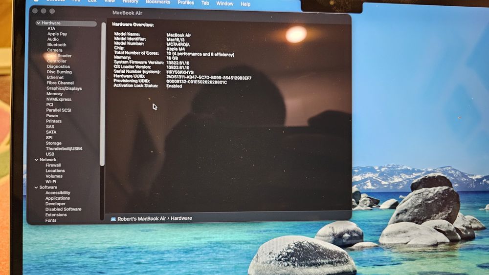 Macbook Air M4 Sky Blue 16 Gb RAM 512, 15,3 inch