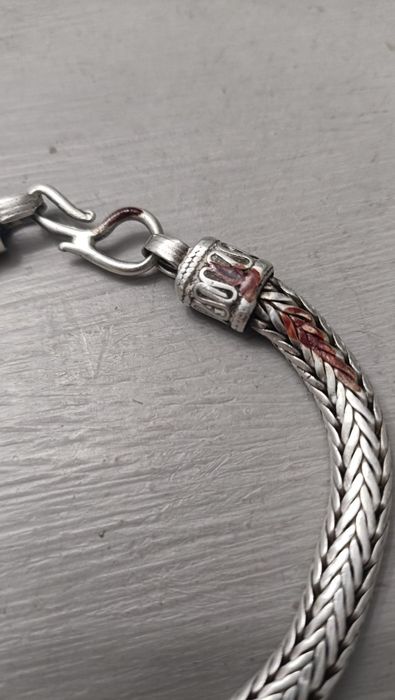 Brățara argint 925 Bali Tulang Naga sau Dragon Bone 39.5 gr