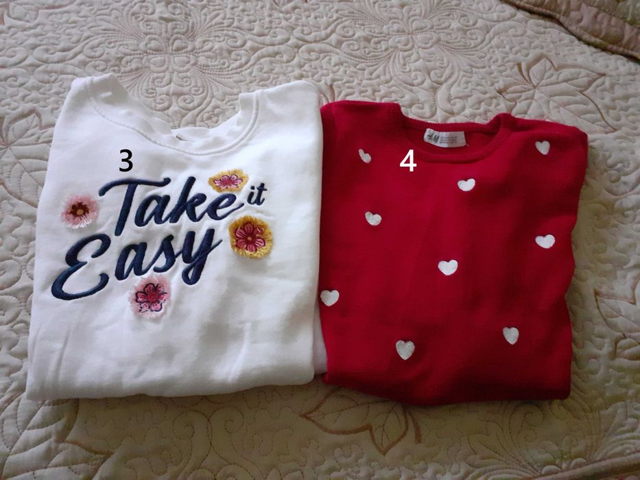 Детски блузи, гащеризон и пуловер  за момиче 3-8 години