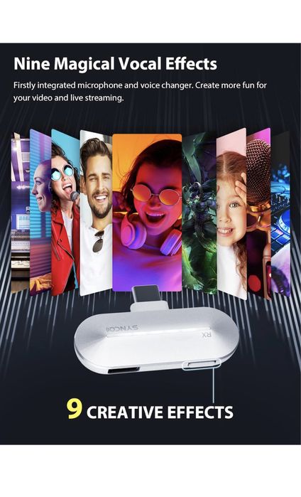 Безжичен микрофон. Type C  или lighting. Брошка. Видео. Влог, камера.