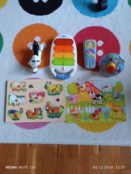 Комплект детски музикални и дървени играчки
