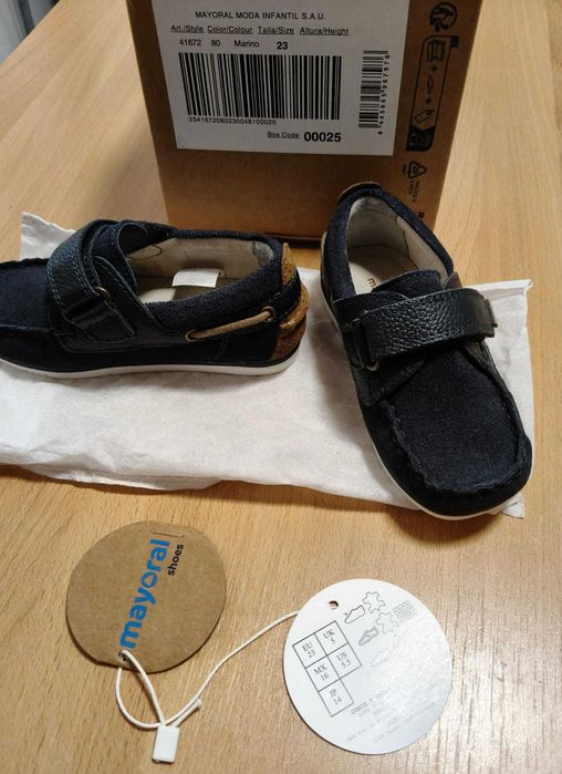 MAYORAL Mocasini Náutico Piele Întoarsă pentru copii - băieți NEPURTAȚI Mărime UE 23 Culoare 80 Bleu-Marin