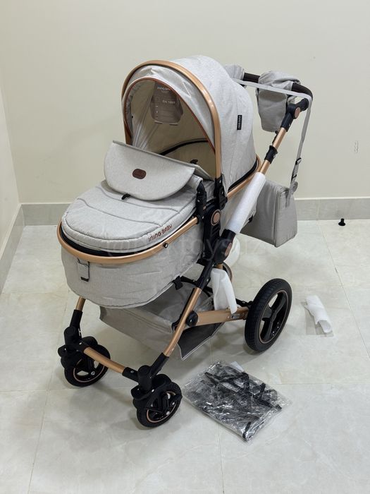 Детская коляска 2в1 Ining Baby K023 для новорождённых до 3 года