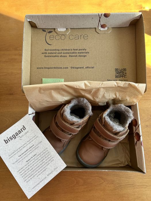 Ghete copii,  piele si imblanite lana, Bisgaard 24 (Noi sunt 400 Lei)