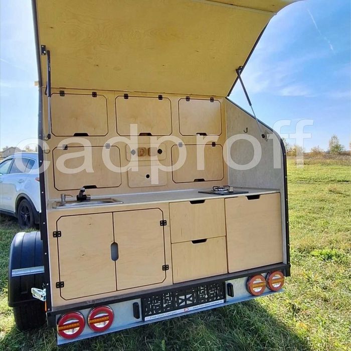 Прицеп-кемпер "SOLAR" v2. Чертежи, проект