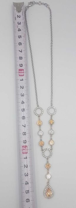 Superb colier din argint si zirconii