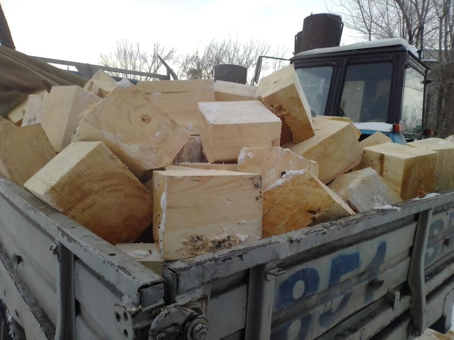 Дрова Кубики обрезки шпал