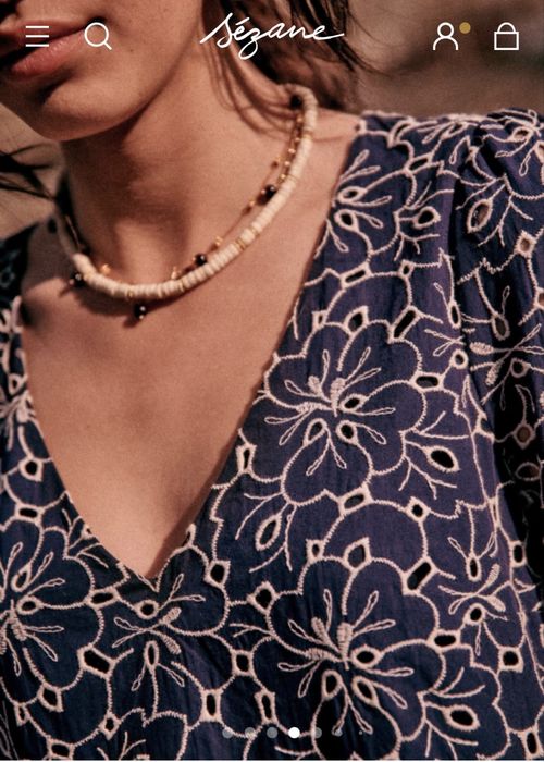 Sezane &Other stories мини рокля с бродерия, миди кадифе с цветя