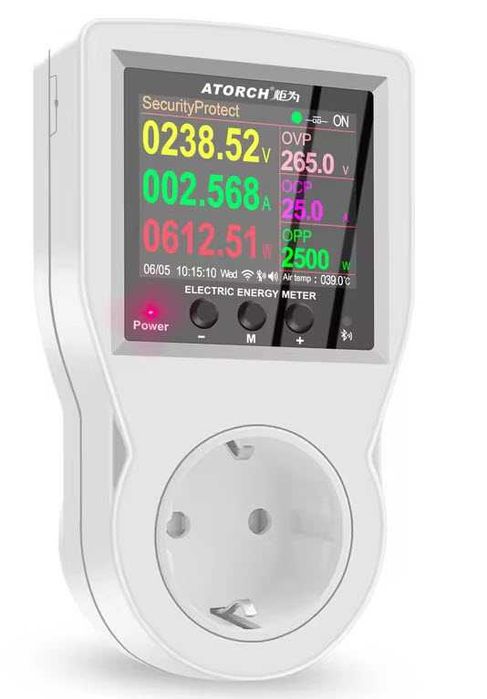 Priza protectie suprasarcina WIFI smart meter 16A TUYA