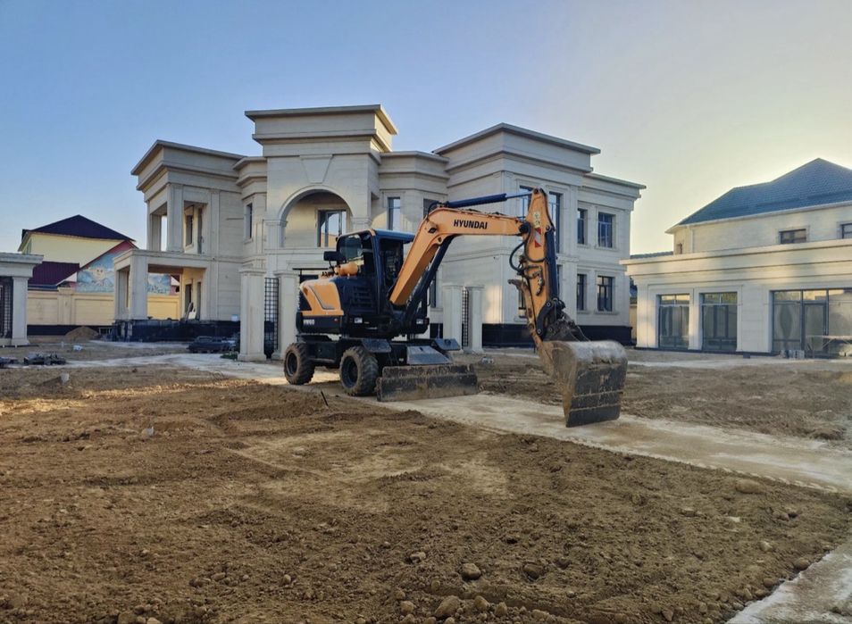 Услуги экскаватора Хундай 55 малютка