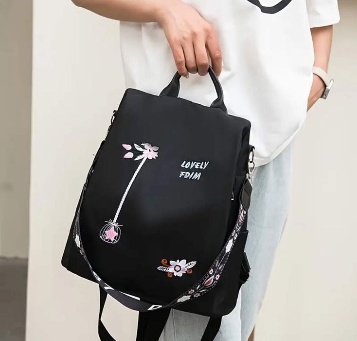 Нова дамска текстилна раница за всекидневна употреба