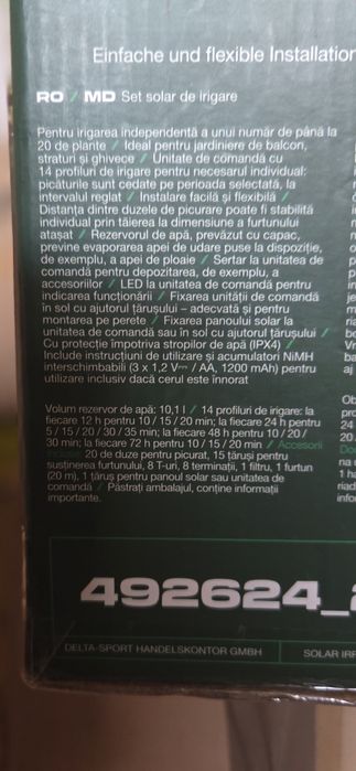 Set solar de irigare Parkside