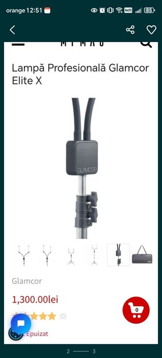 Lampa glamcor flexibila