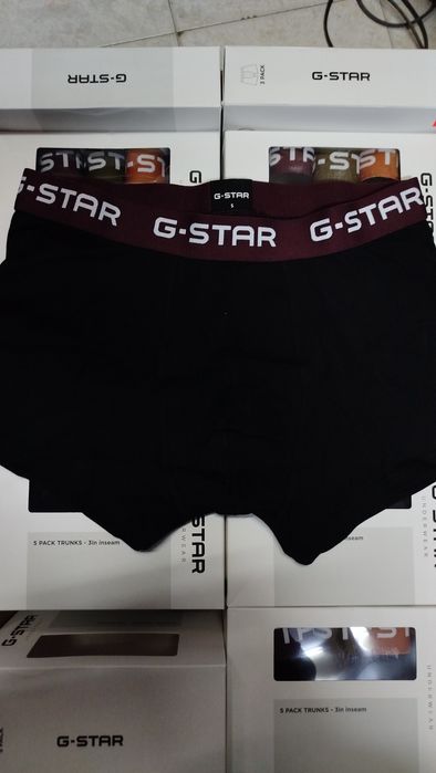 5 броя ОРИГИНАЛНИ боксерки G-Star Raw S , M , L , XL , XXL нови мъжки