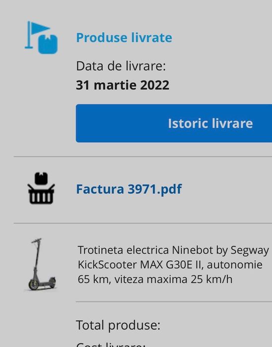 Trotinetă Ninebot by Segway KickScooter MAX G30E II