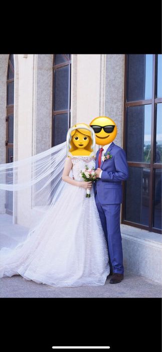Нежное свадебное платье