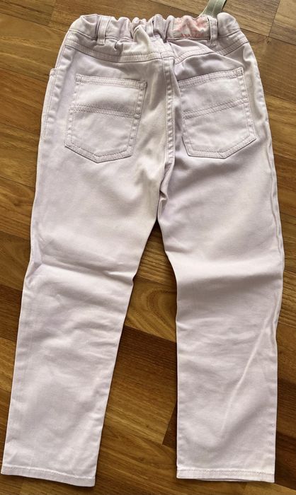 Blugi fete 5 ani/108 cm, roz prafuit, Petit Bateau