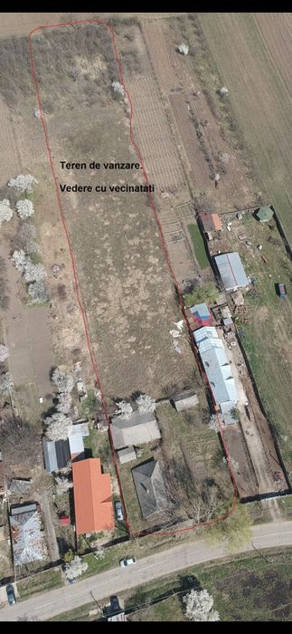 Vânzare teren intravilan la strada principala– Ghercesti, sat Teisani.