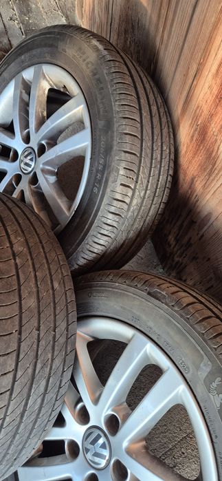 Set 4 Jante Wolfgangen r16 cu anvelope Michelin de vară.