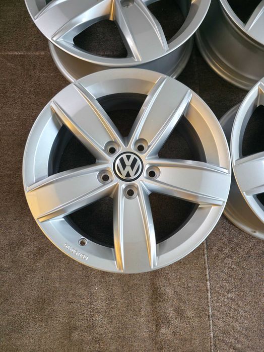 4 Jante Aliaj 5x112 16'' OEM VW Caddy T-Roc Golf Passat Touran Sharan / Skoda Octavia Yeti Karoq - 6J ET 43 !