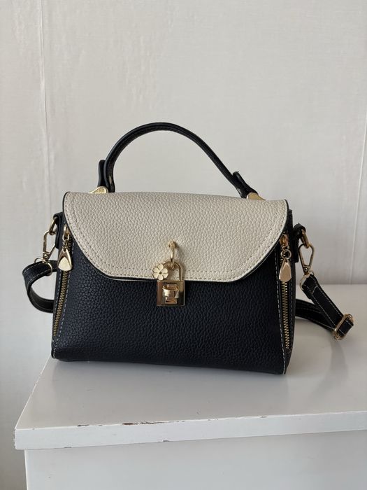 Черно-бяла чанта