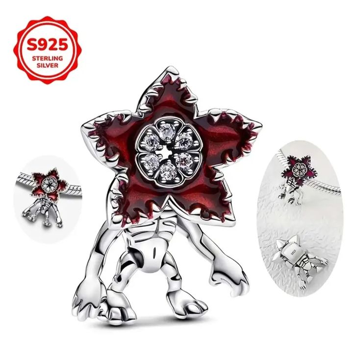 Талисмани Stranger Things Демогоргон сребро 925 различни модели гривна