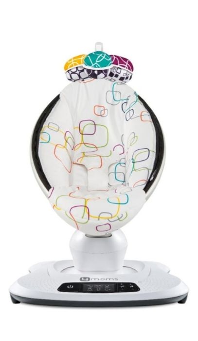 Шезлонг 4Moms MamaRoo4 Multi Plush белый