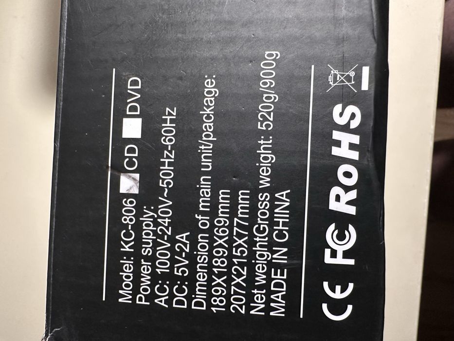 Mini cd player bluetooth radio aux nou