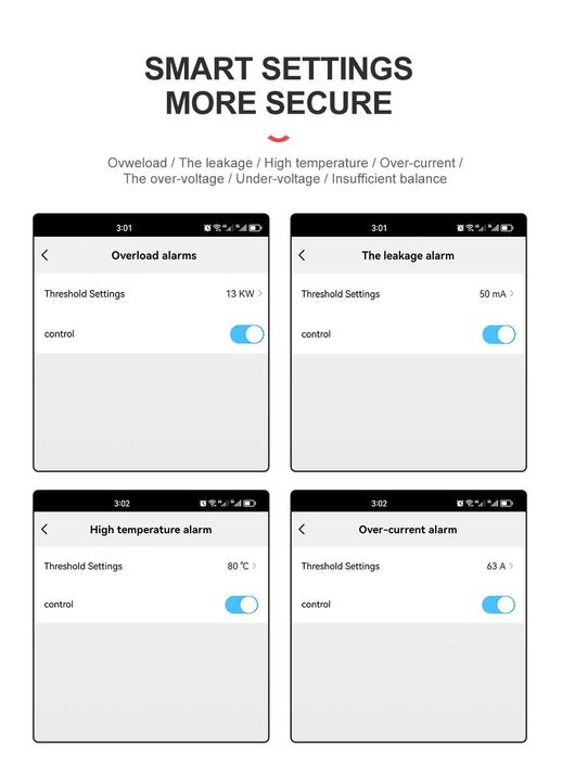 TOMZN TUYA 63A WI-FI монофазен електромер