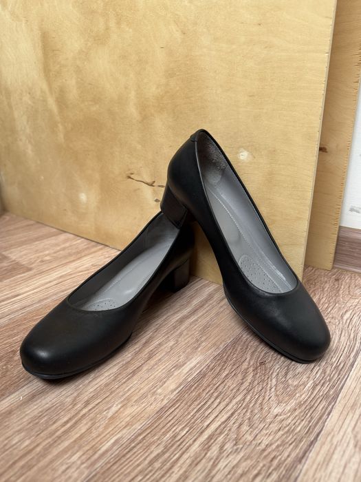 Туфли кожаные черные