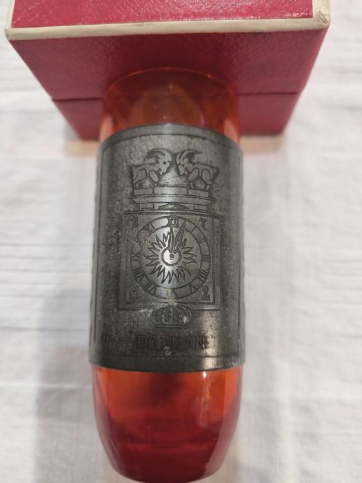 Стъклена чаша с метален обков гр.Познан  Полша