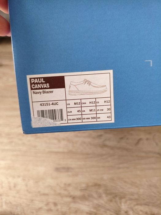 Pantofi Paul Canvas slip-on – mărimea 45 – stare foarte buna hey dude