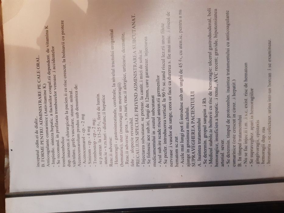 Vând materiale/cursuri xeroxate asistent medical