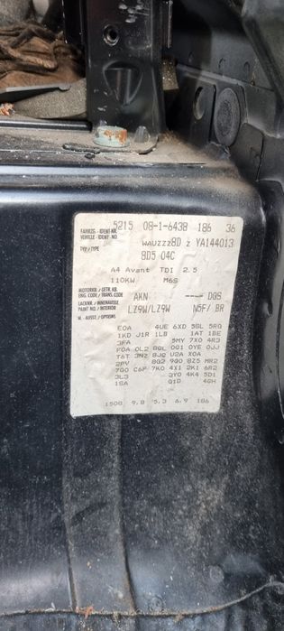 Audi A4 B5 2.5 TDI FaceLift 6 скорости