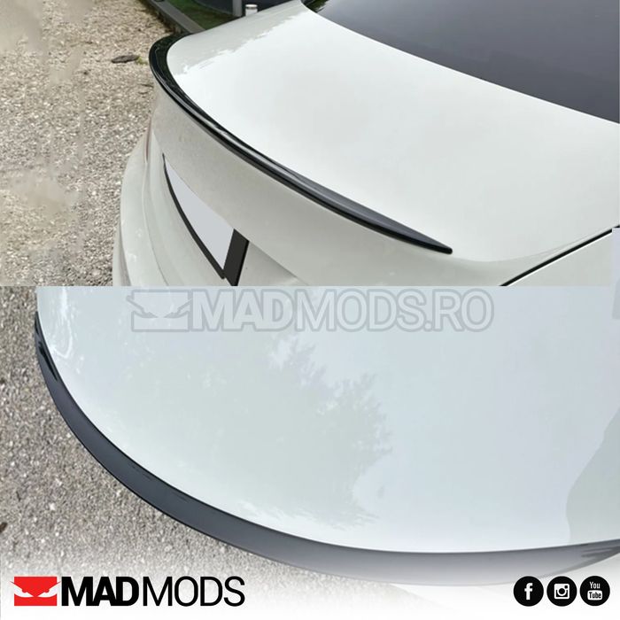 Eleron lip portbagaj haion, 120 cm, Negru Lucios, Multimarca