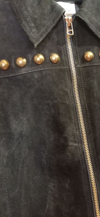 Куртка косуха SANDRO натур замш