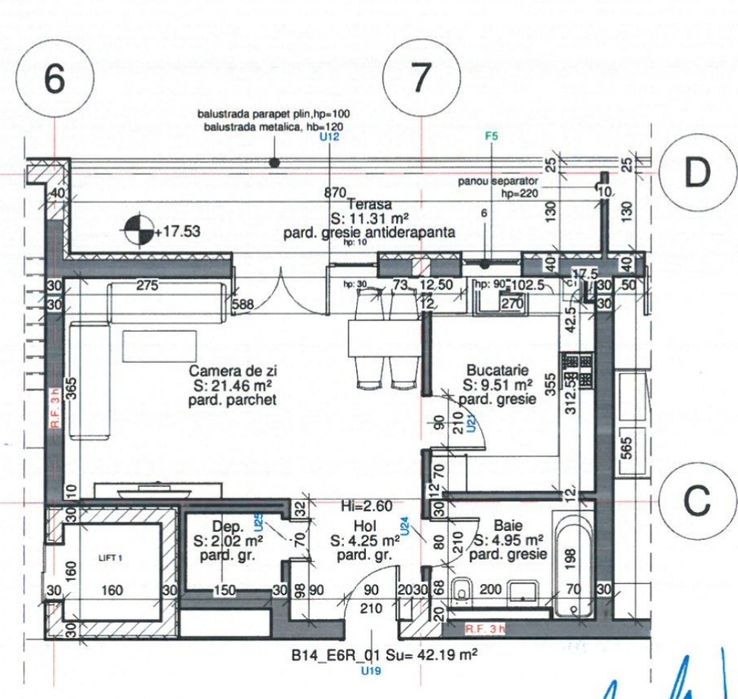 Apartament  STUDIO 42mp+ terasă 11mp MAURER