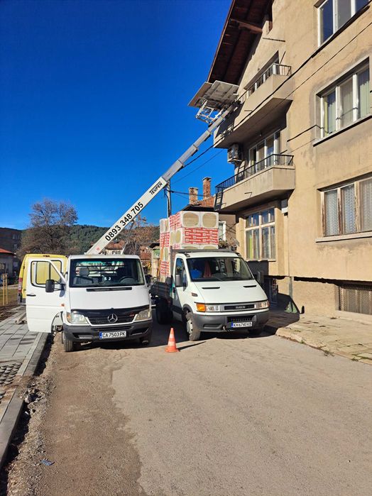 Камион с кран услуги транспорт 24 м.