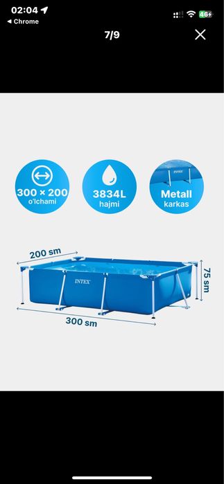 INTEX Basseyn arginali optim narhda