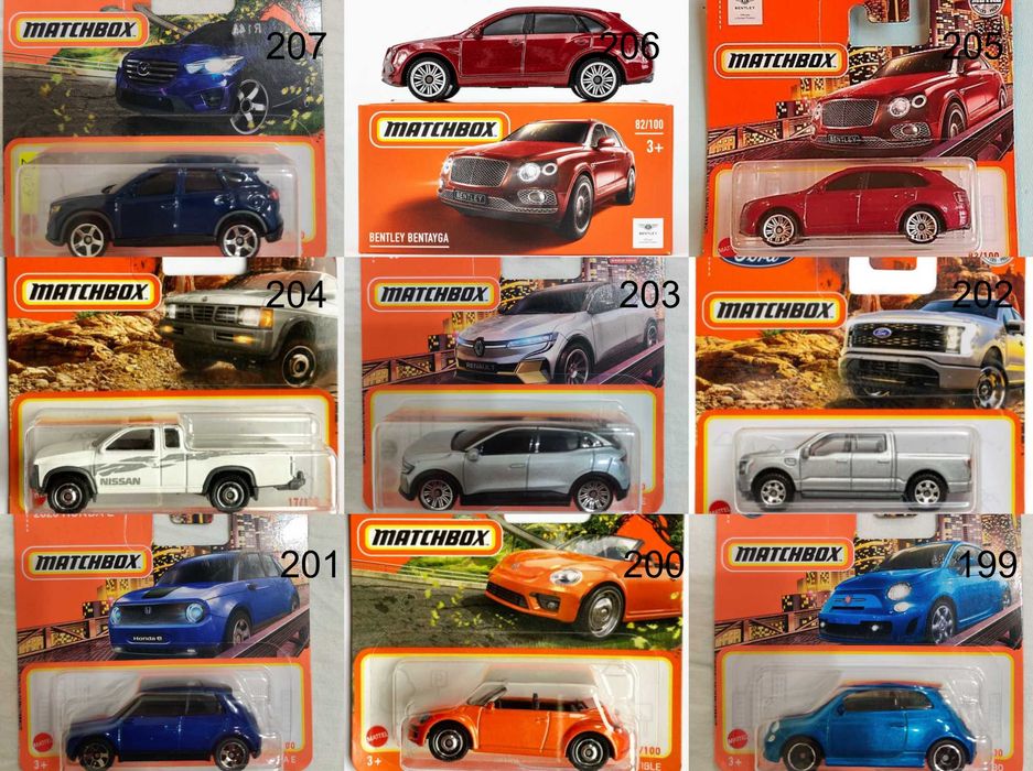 Метални колички Мачбокс Matchbox от различни години в мащаб 1:64 Част2