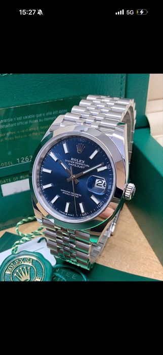 Часовник Datejust 41 mm blue dial